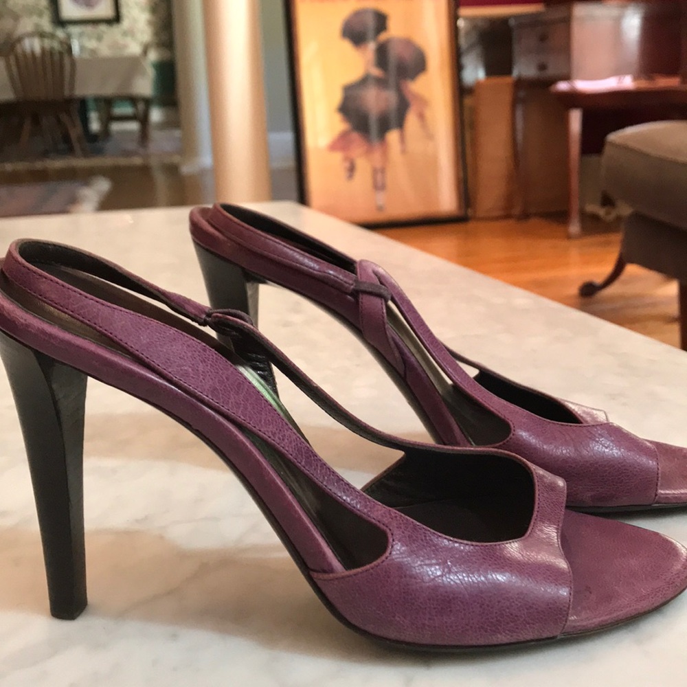 EUC authentic Balenciaga purple sling back sandal - Picture 3 of 8